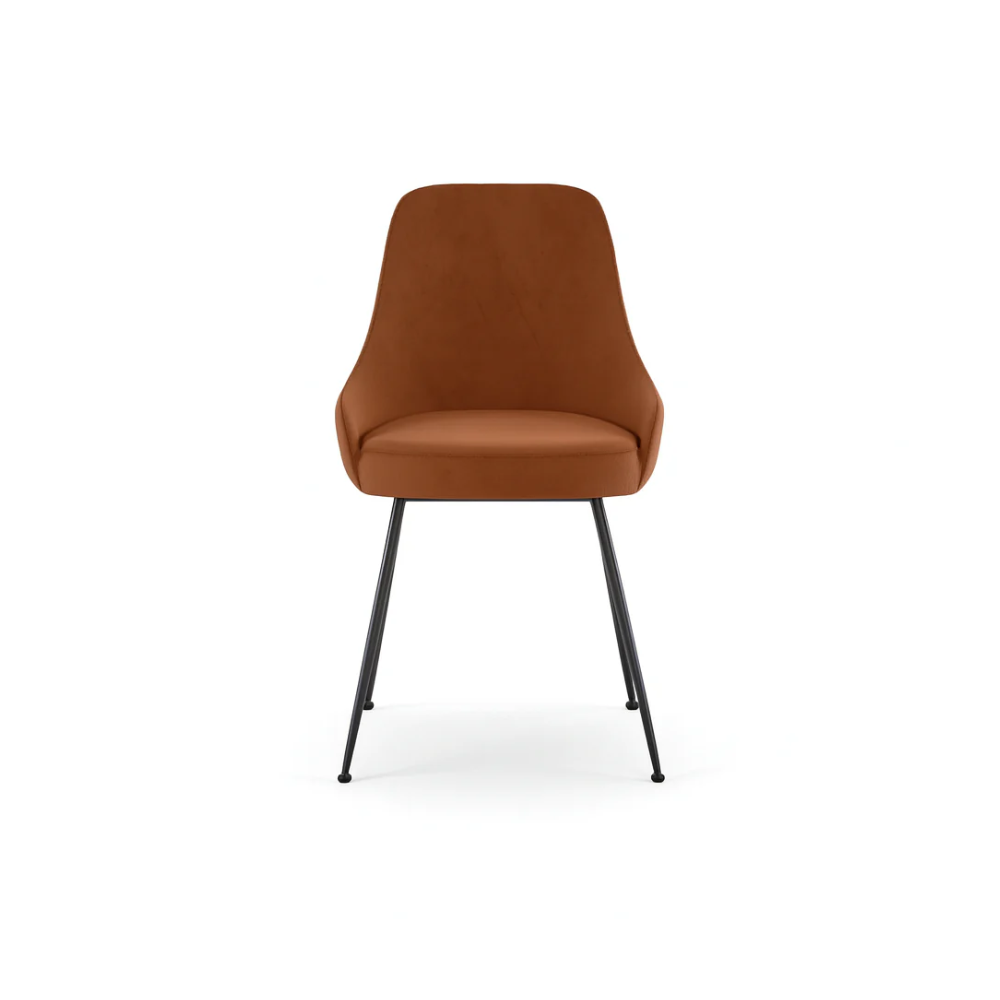 Andromeda,  Sedia in microfibra Ruggine (48.5cm X 49.5cm H. 80cm) | Duzzle