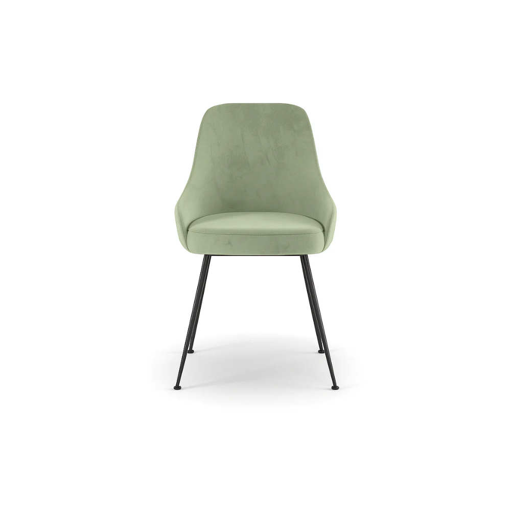 Andromeda,  Sedia in microfibra Verde acqua (48.5cm X 49.5cm H. 80cm) | Duzzle