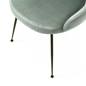 Andromeda,  Sedia in microfibra Verde acqua (48.5cm X 49.5cm H. 80cm) | Duzzle