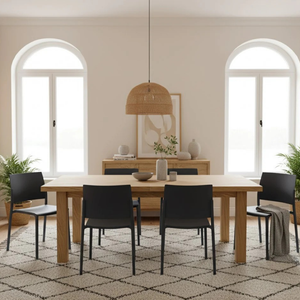 Aurora, Set di 4 sedie in polipropilene Visone (52.5cm X 55cm H. 81cm)| Duzzle