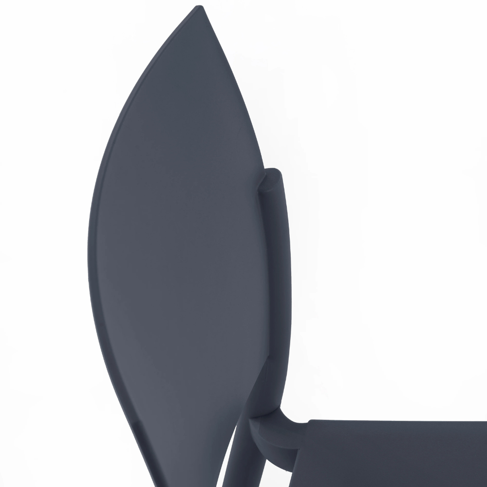 Aurora, Set di 4 sedie in polipropilene Visone (52.5cm X 55cm H. 81cm)| Duzzle