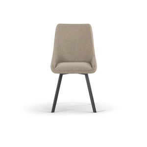 Artemis, Set di 4 sedie in microfibra Beige (48cm X 60cm H. 87cm) | Duzzle