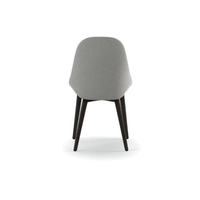 Delphi, Set di 4 sedie in tessuto Grigio chiaro (58cm X 49cm H. 85cm) | Duzzle