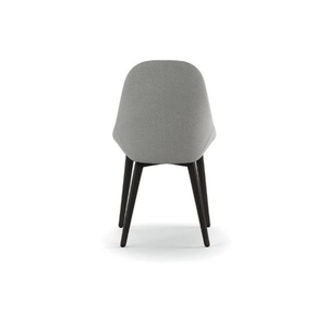 Delphi, Set di 4 sedie in tessuto Grigio chiaro (58cm X 49cm H. 85cm) | Duzzle