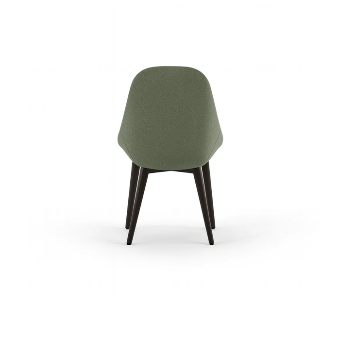 Delphi, Set di 4 sedie in tessuto Verde (58cm X 49cm H. 85cm) | Duzzle