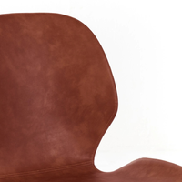 Callisto, Set di 4 sedie in soft-touch Cuoio (55cm X 45cm H. 83cm) | Duzzle