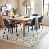 Callisto, Set di 4 sedie in soft-touch Petrolio (55cm X 45cm H. 83cm) | Duzzle