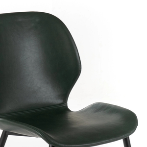 Callisto, Set di 4 sedie in soft-touch Verde scuro (55cm X 45cm H. 83cm) | Duzzle