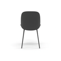 Cassandra, Set di 4 sedie in polipropilene Nero (55cm X 46cm H. 79cm)| Duzzle