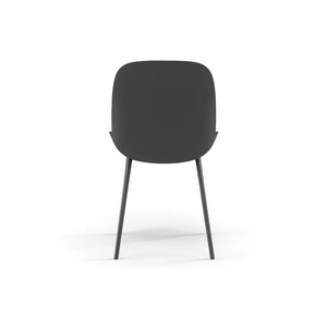 Cassandra, Set di 4 sedie in polipropilene Nero (55cm X 46cm H. 79cm)| Duzzle