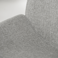 Adhara, Set di 4 sedie in tessuto Grigio chiaro (57cm X 46cm H. 80cm) | Duzzle