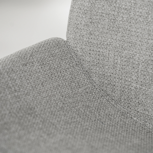 Adhara, Set di 4 sedie in tessuto Grigio chiaro (57cm X 46cm H. 80cm) | Duzzle