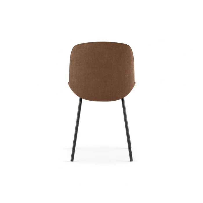 Adhara, Set di 4 sedie in tessuto Ruggine (57cm X 46cm H. 80cm) | Duzzle