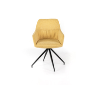 Celeste, Set di 2 sedie in tessuto Giallo (56cm X 56cm H. 87cm) | Duzzle