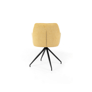 Celeste, Set di 2 sedie in tessuto Giallo (56cm X 56cm H. 87cm) | Duzzle