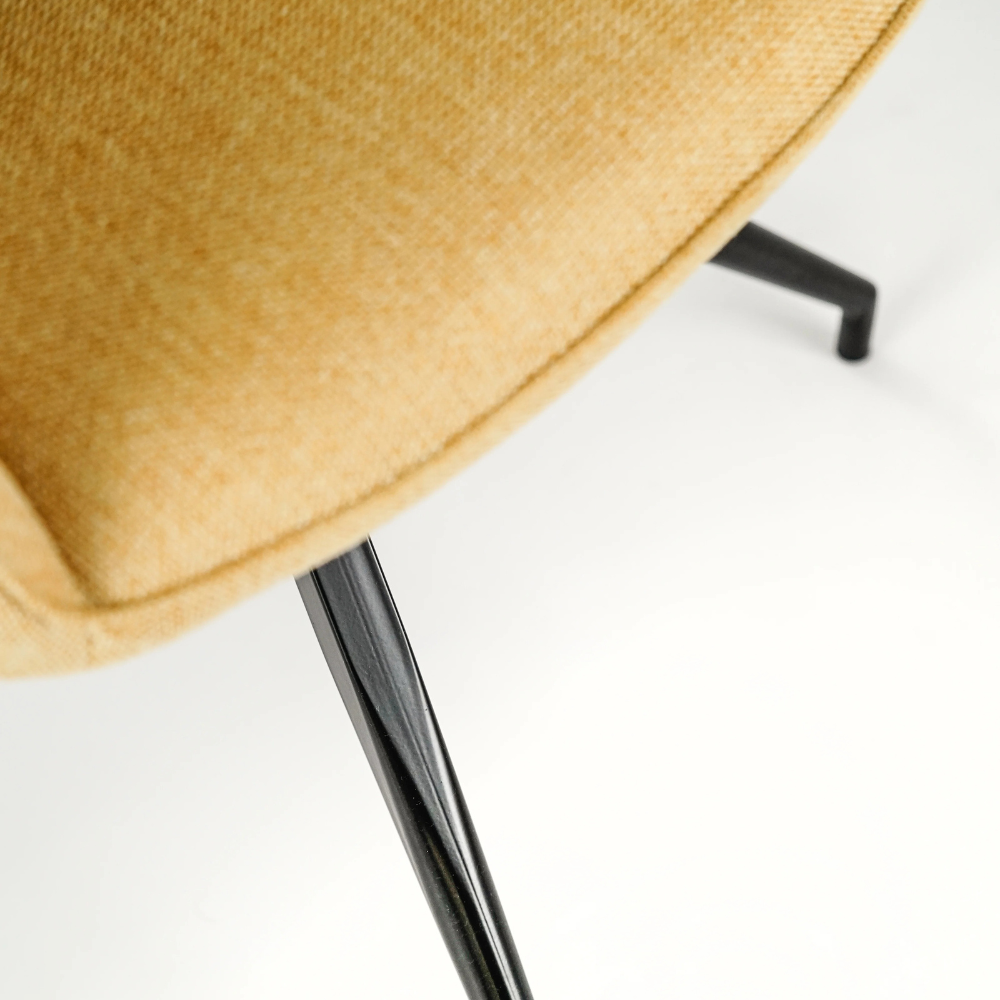 Celeste, Set di 2 sedie in tessuto Giallo (56cm X 56cm H. 87cm) | Duzzle