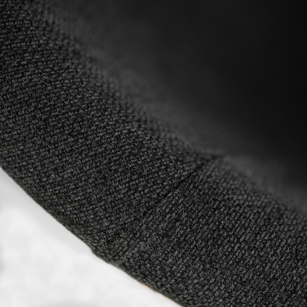 Electra, Set di 2 sedie in tessuto Grigio scuro (58cm X 56cm H. 79cm) | Duzzle