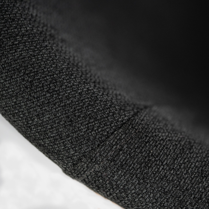 Electra, Set di 2 sedie in tessuto Grigio scuro (58cm X 56cm H. 79cm) | Duzzle