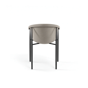 Electra, Set di 2 sedie in tessuto Tortora (58cm X 56cm H. 79cm) | Duzzle