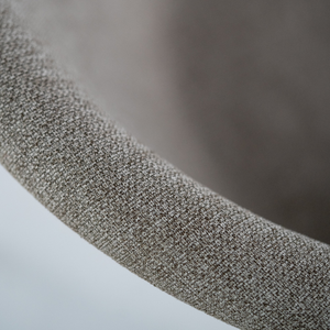 Electra, Set di 2 sedie in tessuto Tortora (58cm X 56cm H. 79cm) | Duzzle