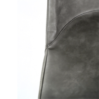 Gaelia, Set di 4 sedie in soft-touch Grigio chiaro (52cm X 45cm H. 85cm) | Duzzle