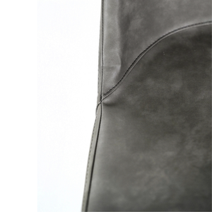 Gaelia, Set di 4 sedie in soft-touch Grigio chiaro (52cm X 45cm H. 85cm) | Duzzle