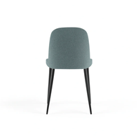 Corvina, Set di 4 sedie in tessuto Acquamarina (55cm X 46cm H. 85cm) | Duzzle