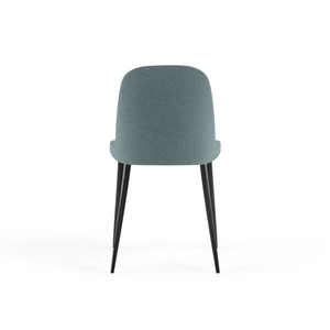 Corvina, Set di 4 sedie in tessuto Acquamarina (55cm X 46cm H. 85cm) | Duzzle