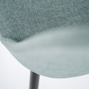 Corvina, Set di 4 sedie in tessuto Acquamarina (55cm X 46cm H. 85cm) | Duzzle