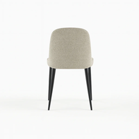 Corvina, Set di 4 sedie in tessuto Beige (55cm X 46cm H. 85cm) | Duzzle