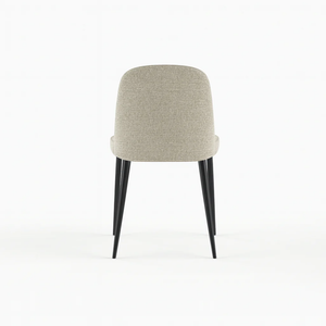 Corvina, Set di 4 sedie in tessuto Beige (55cm X 46cm H. 85cm) | Duzzle