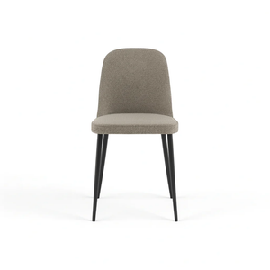 Corvina, Set di 4 sedie in tessuto Grigio chiaro (55cm X 46cm H. 85cm) | Duzzle