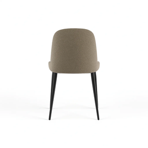 Corvina, Set di 4 sedie in tessuto Grigio chiaro (55cm X 46cm H. 85cm) | Duzzle