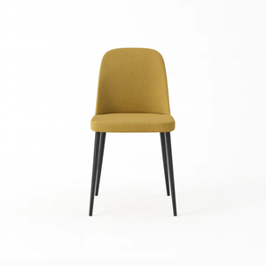 Corvina, Set di 4 sedie in tessuto Giallo (55cm X 46cm H. 85cm) | Duzzle