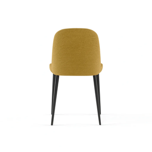 Corvina, Set di 4 sedie in tessuto Giallo (55cm X 46cm H. 85cm) | Duzzle