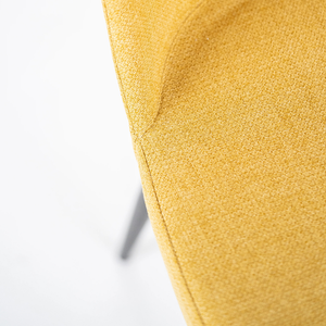 Corvina, Set di 4 sedie in tessuto Giallo (55cm X 46cm H. 85cm) | Duzzle