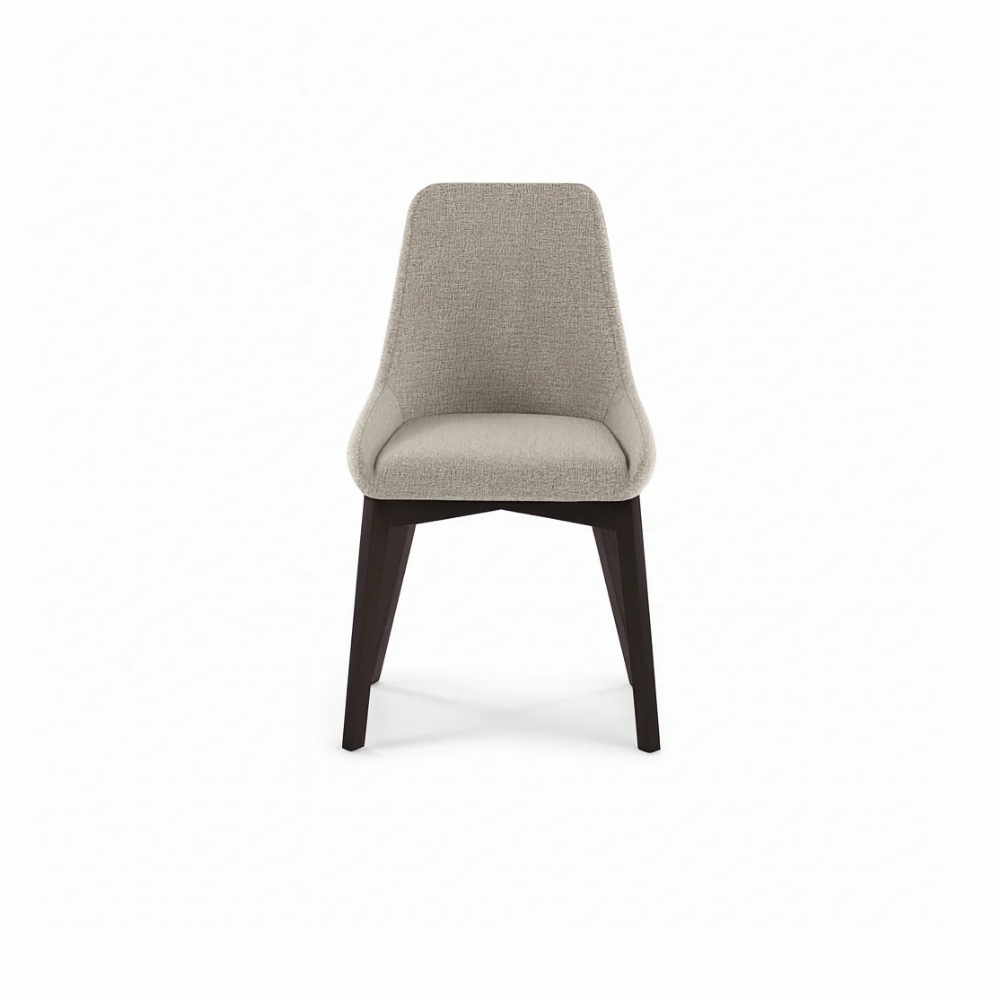 Erythea, Set di 4 sedie in tessuto Beige (62cm X 49.5cm H. 87cm) | Duzzle