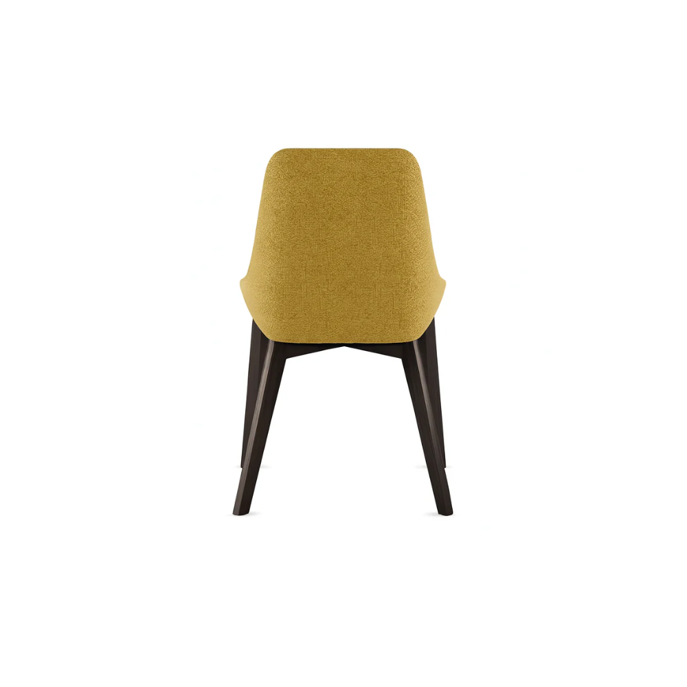 Erythea, Set di 4 sedie in tessuto Giallo (62cm X 49.5cm H. 87cm) | Duzzle