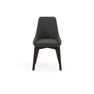 Erythea, Set di 4 sedie in tessuto Grigio scuro (62cm X 49.5cm H. 87cm) | Duzzle