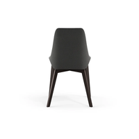 Erythea, Set di 4 sedie in tessuto Grigio scuro (62cm X 49.5cm H. 87cm) | Duzzle