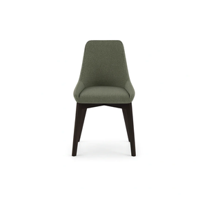 Erythea, Set di 4 sedie in tessuto Verde scuro (62cm X 49.5cm H. 87cm) | Duzzle