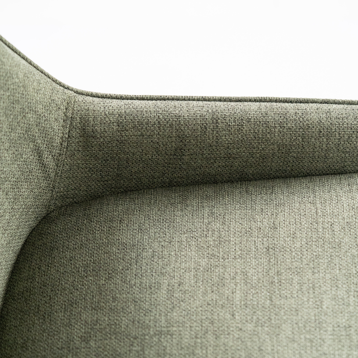 Erythea, Set di 4 sedie in tessuto Verde scuro (62cm X 49.5cm H. 87cm) | Duzzle