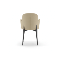 Flow, Set di 4 sedie in tessuto easy-clean Beige (53.5cm X 62.5cm H. 80cm) | Duzzle