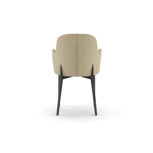 Flow, Set di 4 sedie in tessuto easy-clean Beige (53.5cm X 62.5cm H. 80cm) | Duzzle