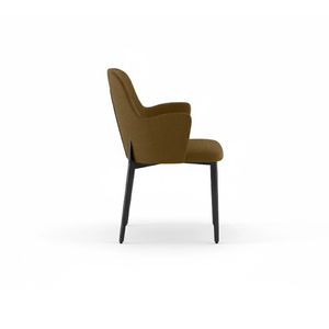 Flow, Set di 4 sedie in tessuto easy-clean Marrone (53.5cm X 62.5cm H. 80cm) | Duzzle