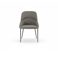 Harmony, Set di 4 sedie in tessuto easy-clean Grigio Chiaro (54cm X 63cm H. 89cm) | Duzzle