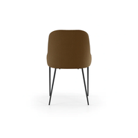 Harmony, Set di 4 sedie in tessuto easy-clean Marrone (54cm X 63cm H. 89cm) | Duzzle