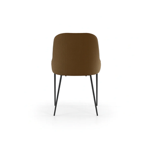 Harmony, Set di 4 sedie in tessuto easy-clean Marrone (54cm X 63cm H. 89cm) | Duzzle