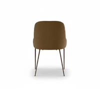 Shell, Set di 4 sedie in tessuto easy-clean Marrone (54cm X 63cm H. 89cm) | Duzzle