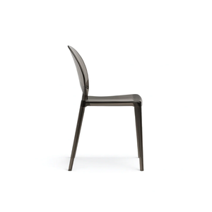 Pop, Set di 4 sedie in policarbonato Grigio    (49.5cm X 53cm H. 84cm)| Duzzle